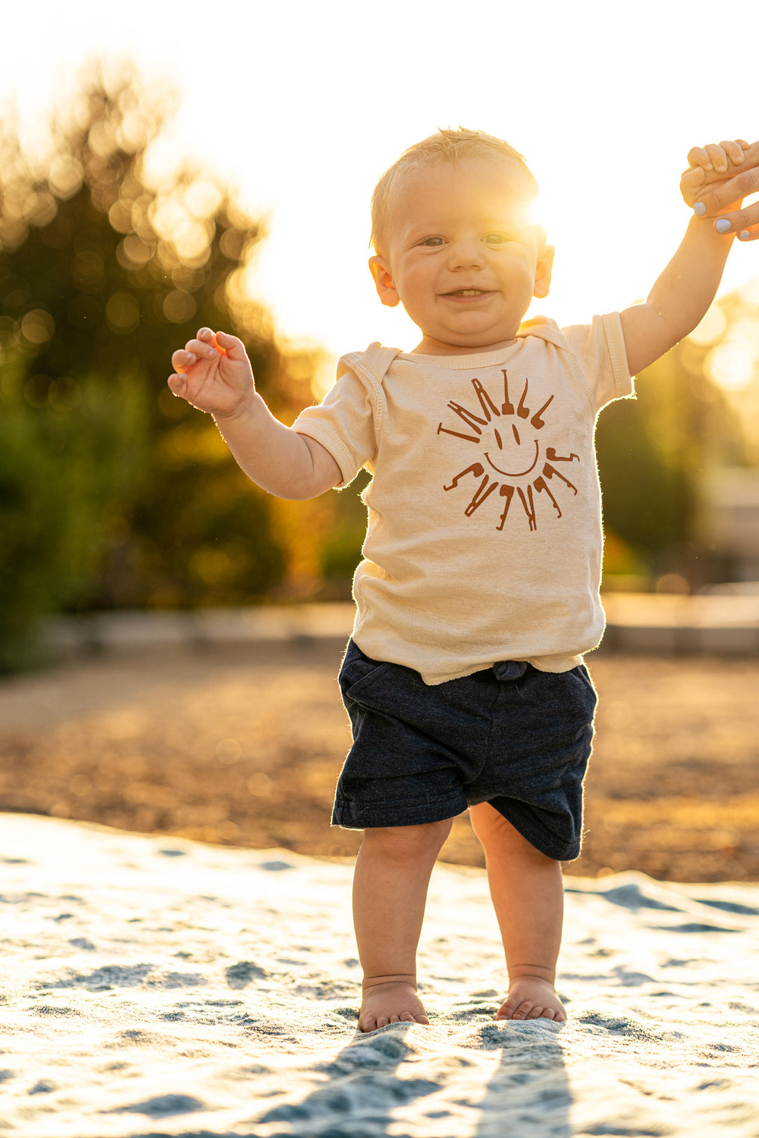 Baby Smiley Tee - Cream