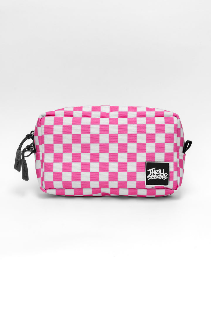 Pink/White Chex Bar Bag