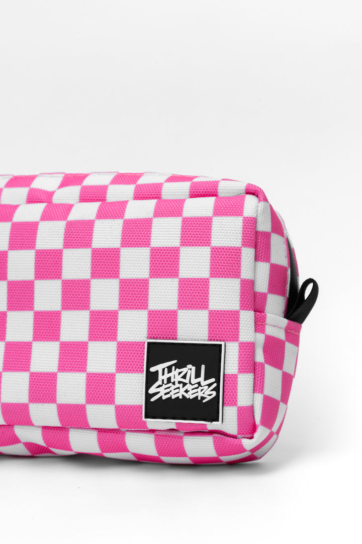 Pink/White Chex Bar Bag