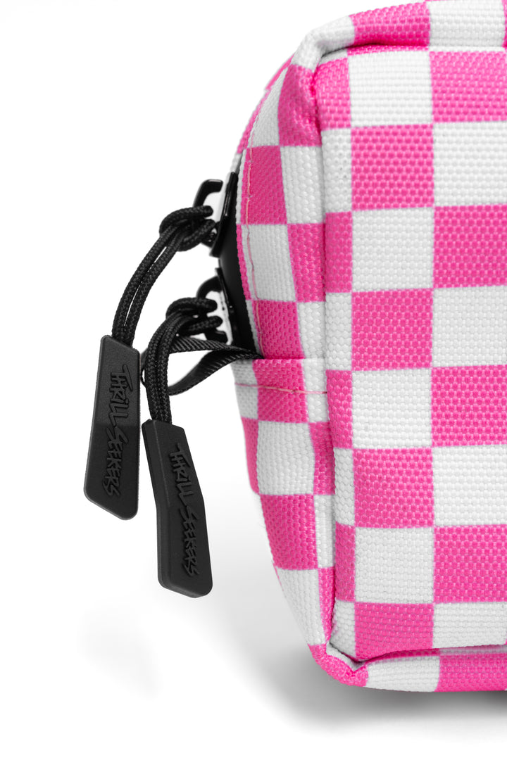 Pink/White Chex Bar Bag