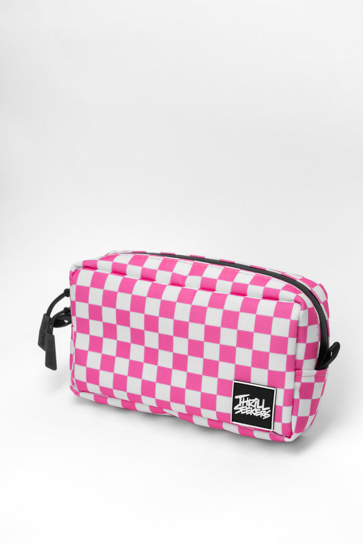 Pink/White Chex Bar Bag