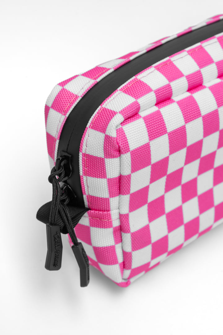 Pink/White Chex Bar Bag
