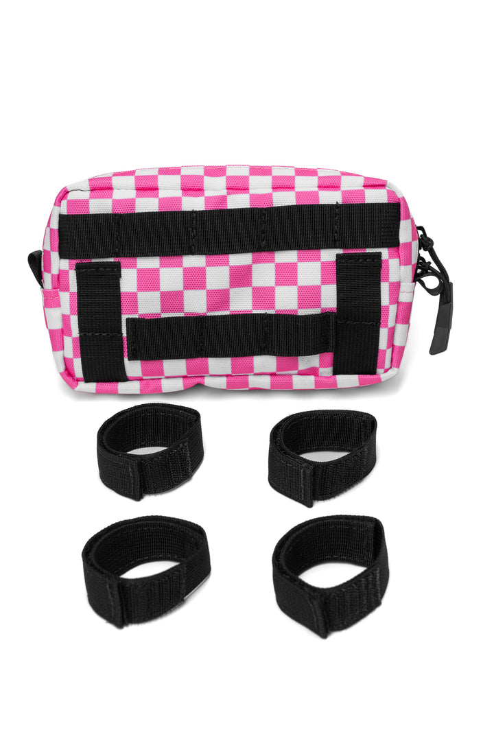 Pink/White Chex Bar Bag