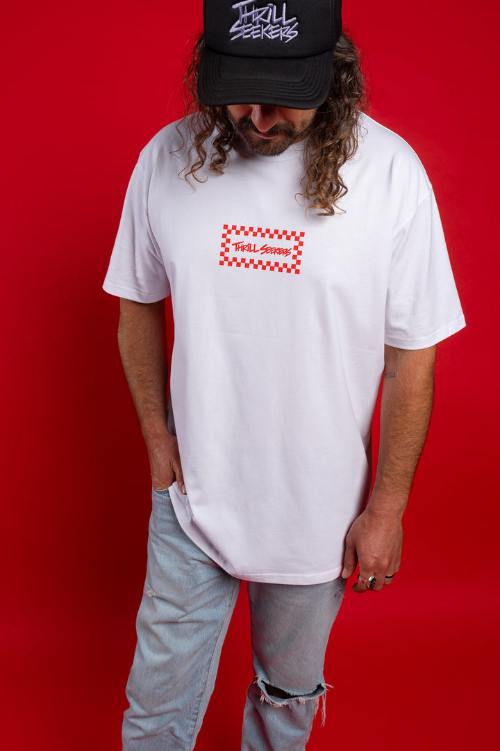 Red/White Chex Tee