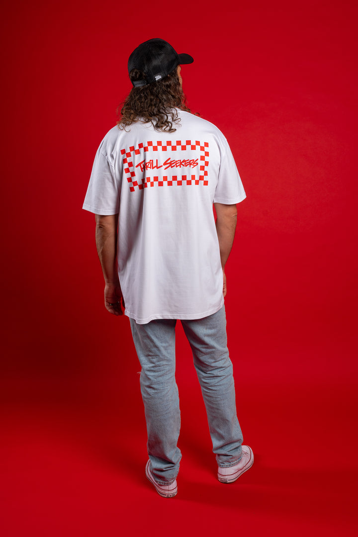 Red/White Chex Tee