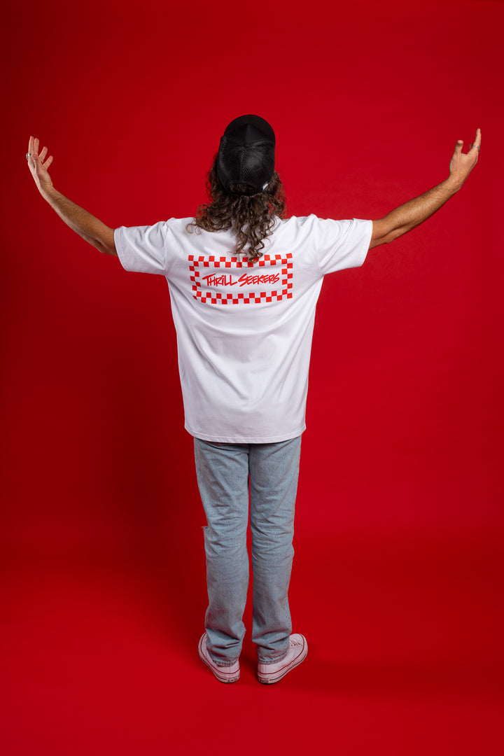 Red/White Chex Tee