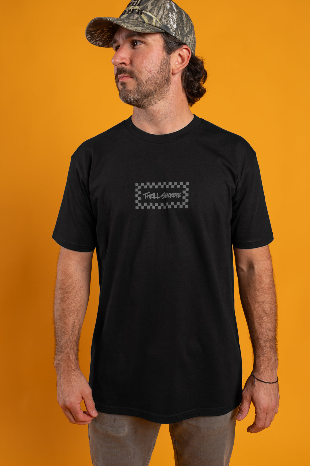 Thrill Seekers-Black/Grey Chex Tee-6