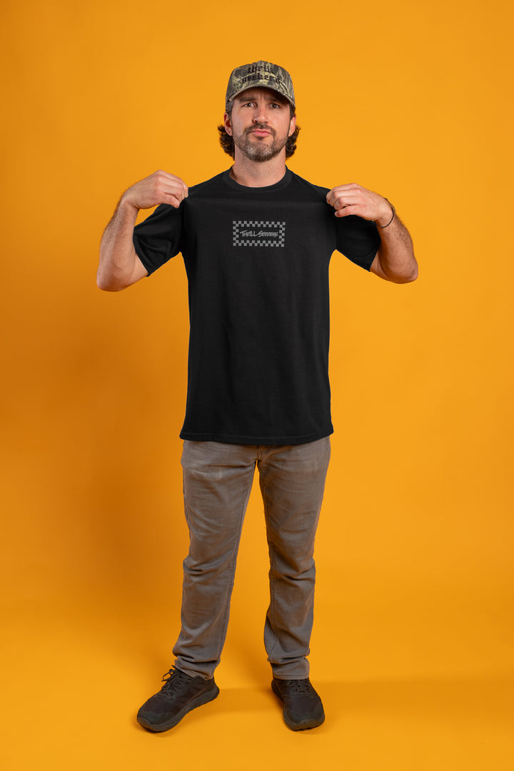 Thrill Seekers-Black/Grey Chex Tee-2