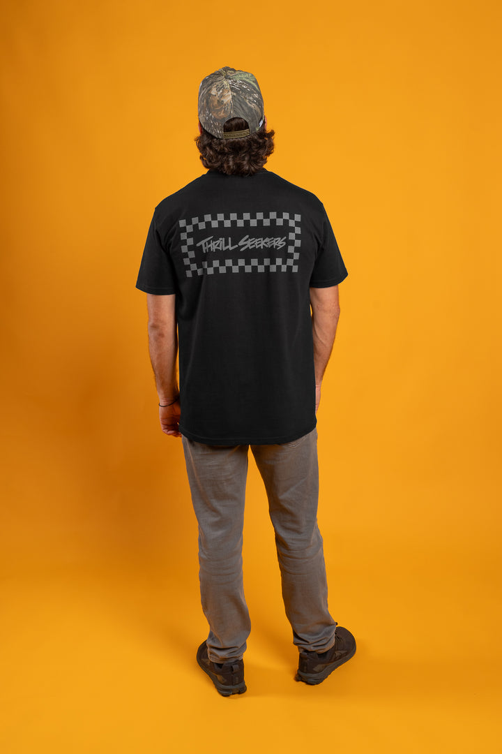 Thrill Seekers-Black/Grey Chex Tee-7