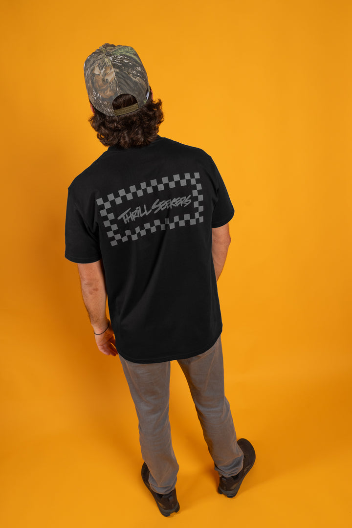Thrill Seekers-Black/Grey Chex Tee-5