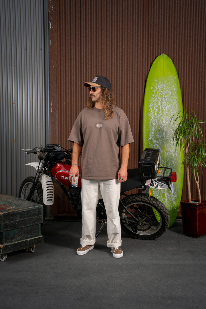 Tribe Heavy Tee - Faded Brown