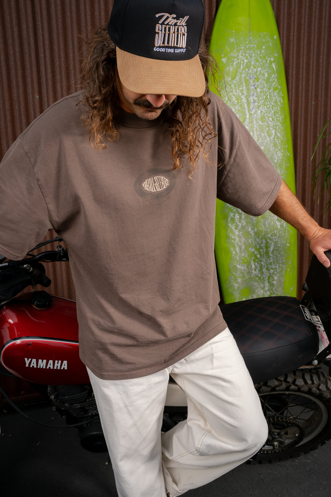 Tribe Heavy Tee - Faded Brown