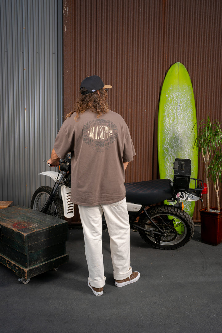 Tribe Heavy Tee - Faded Brown