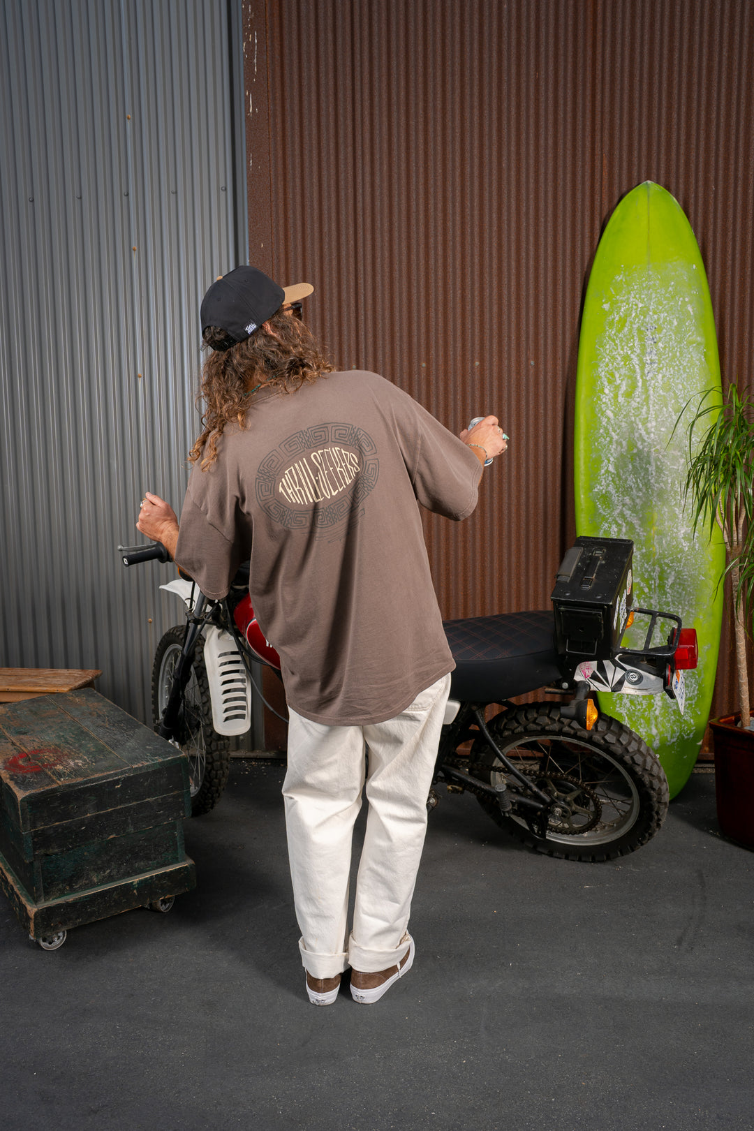 Tribe Heavy Tee - Faded Brown