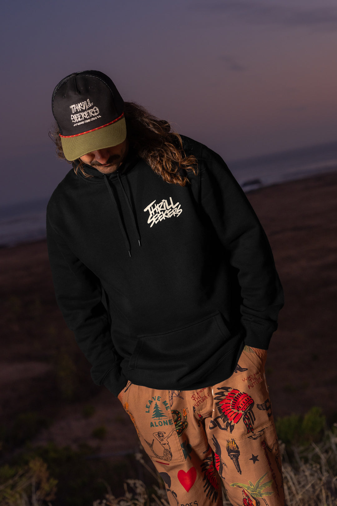 Classic Hoodie - Black/Cream
