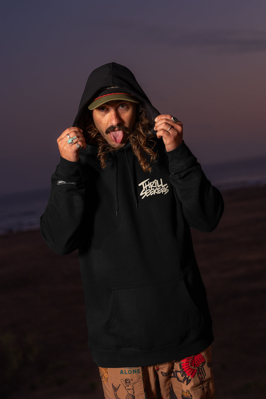 Classic Hoodie - Black/Cream