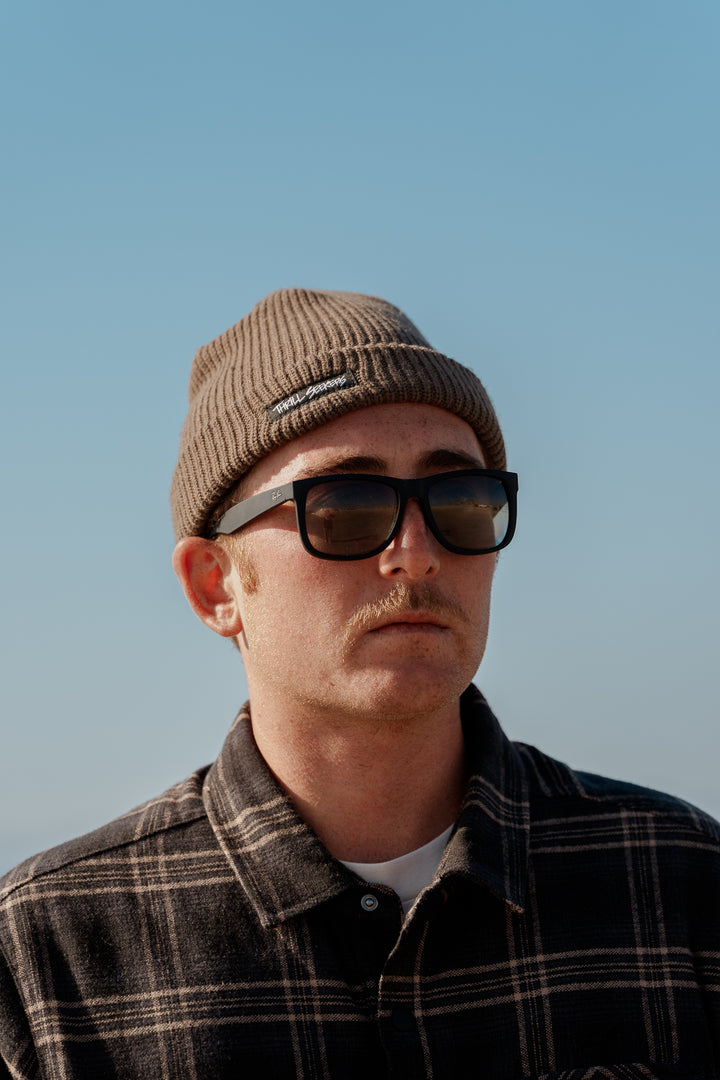 Knit Beanie - Walnut