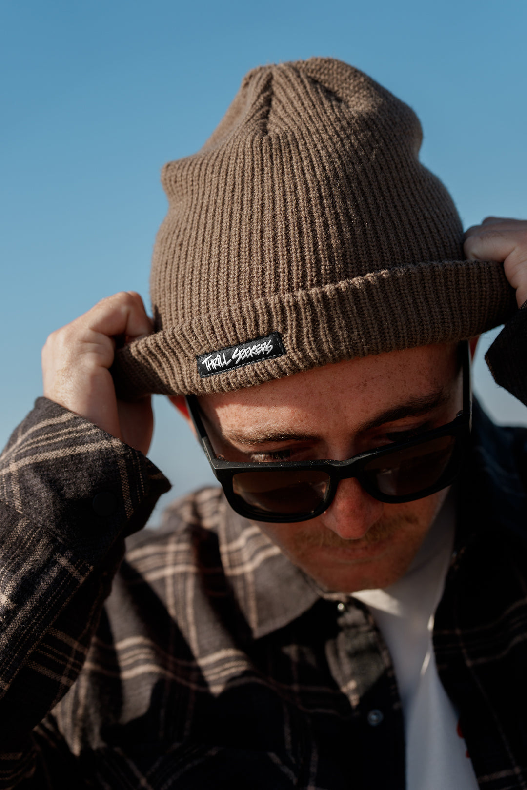 Knit Beanie - Walnut