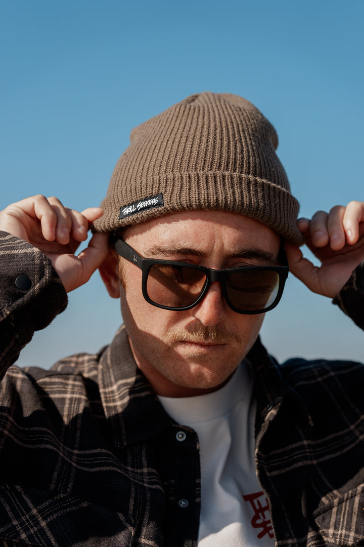 Knit Beanie - Walnut