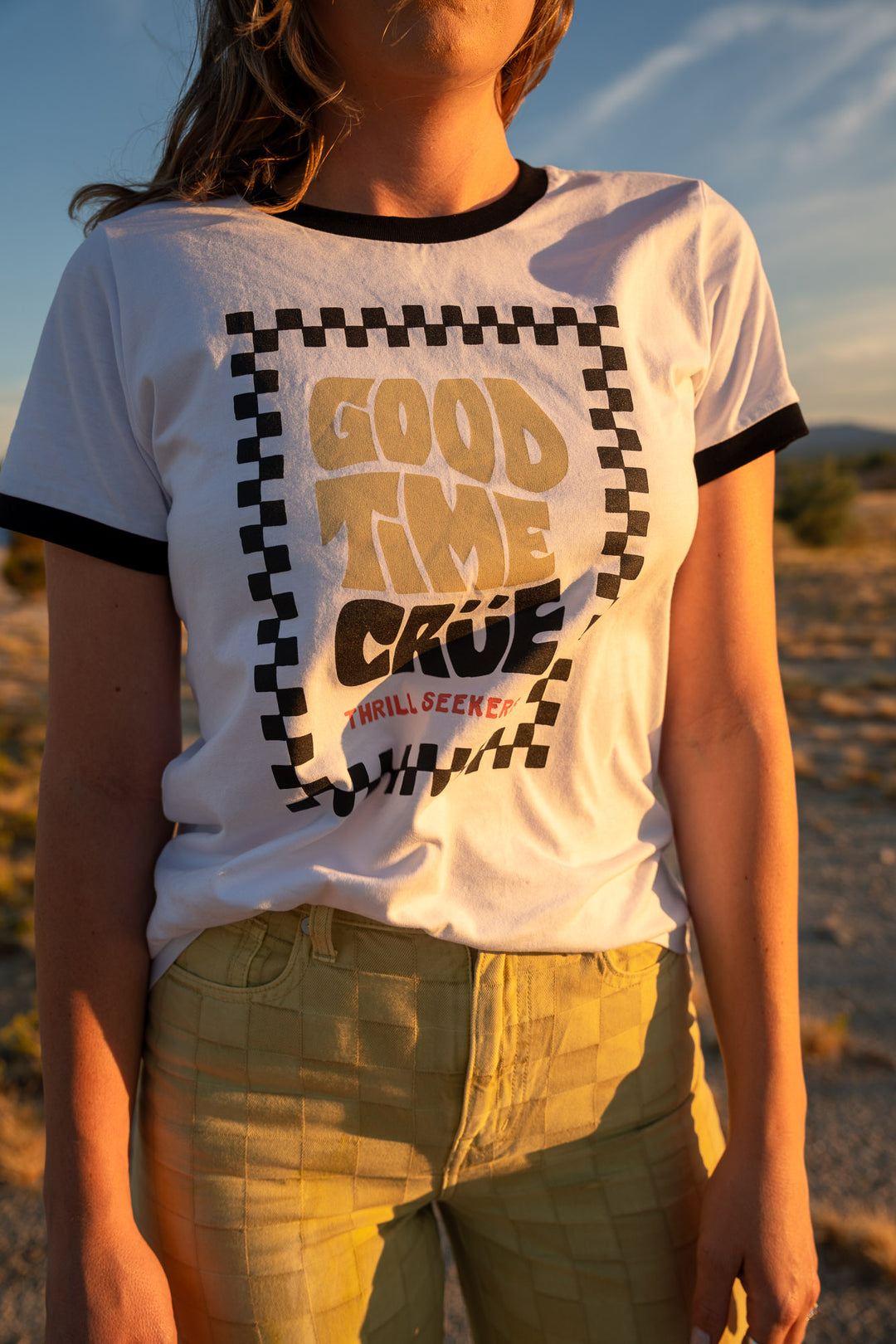 Thrill Seekers Good Time Crüe² Babes Tee White