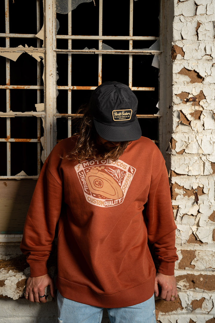 Moto Locos Crewneck - Clay