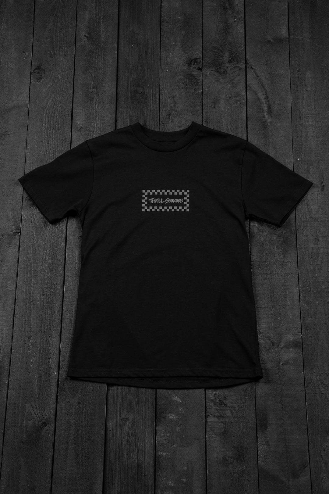 Thrill Seekers-Black/Grey Chex Tee-4