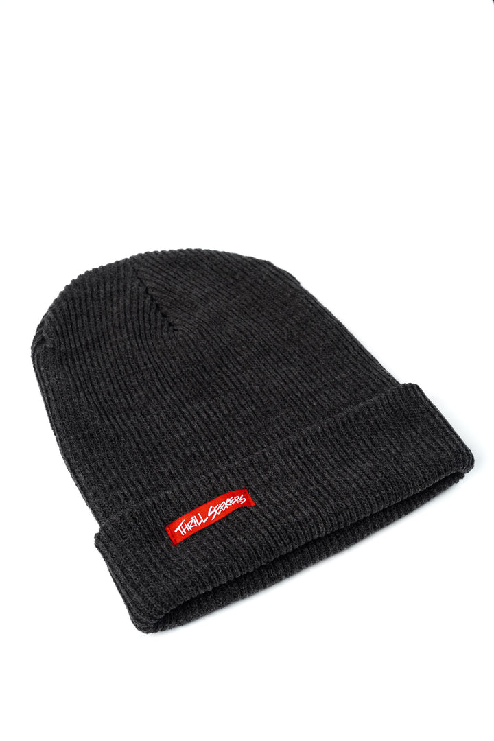 Thrill Seekers Loose Knit Beanie Charcoal