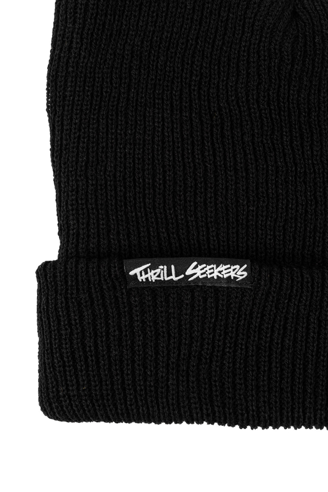 Thrill Seekers Loose Knit Beanie Black