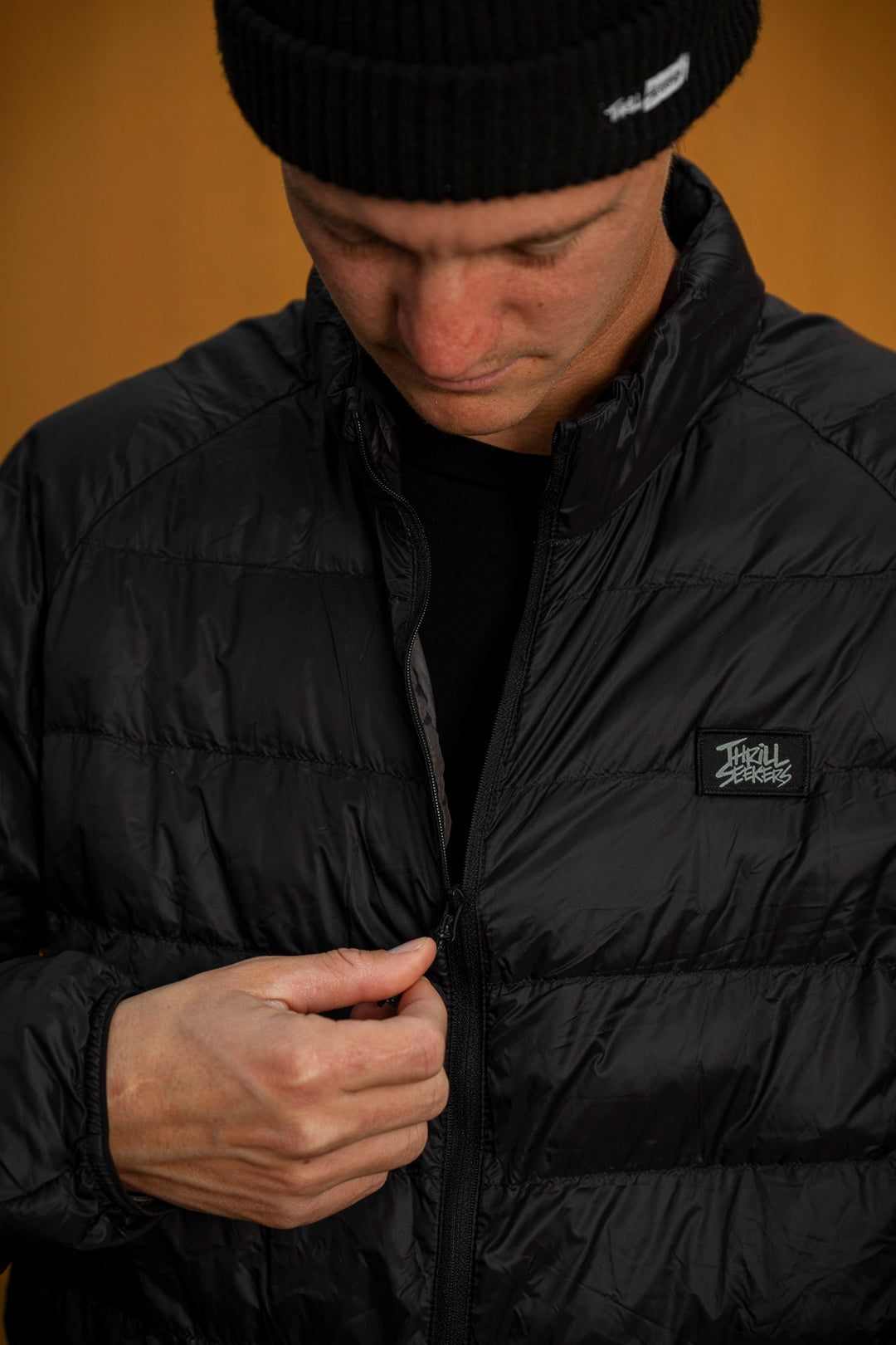 Packable Puffer Jacket - Black