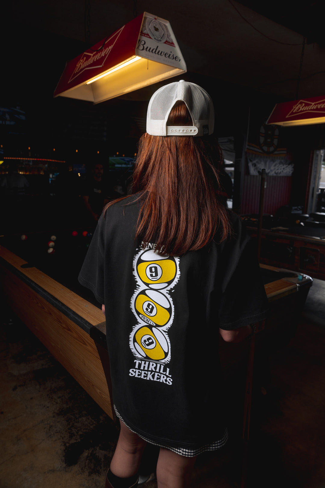 Lucky 9 Heavy Tee - Faded Black