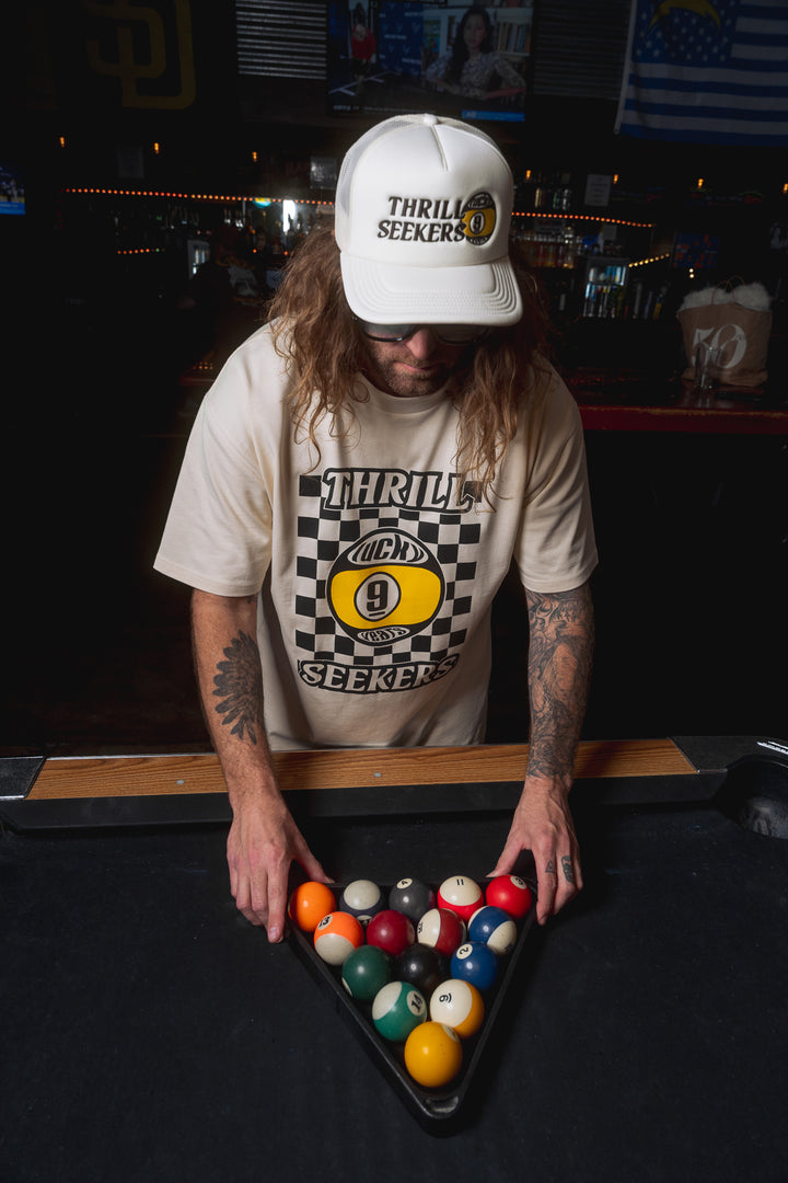 Lucky 9 Oversized Tee - Cream