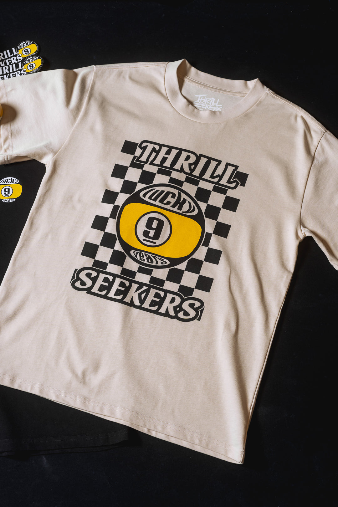 Lucky 9 Oversized Tee - Cream