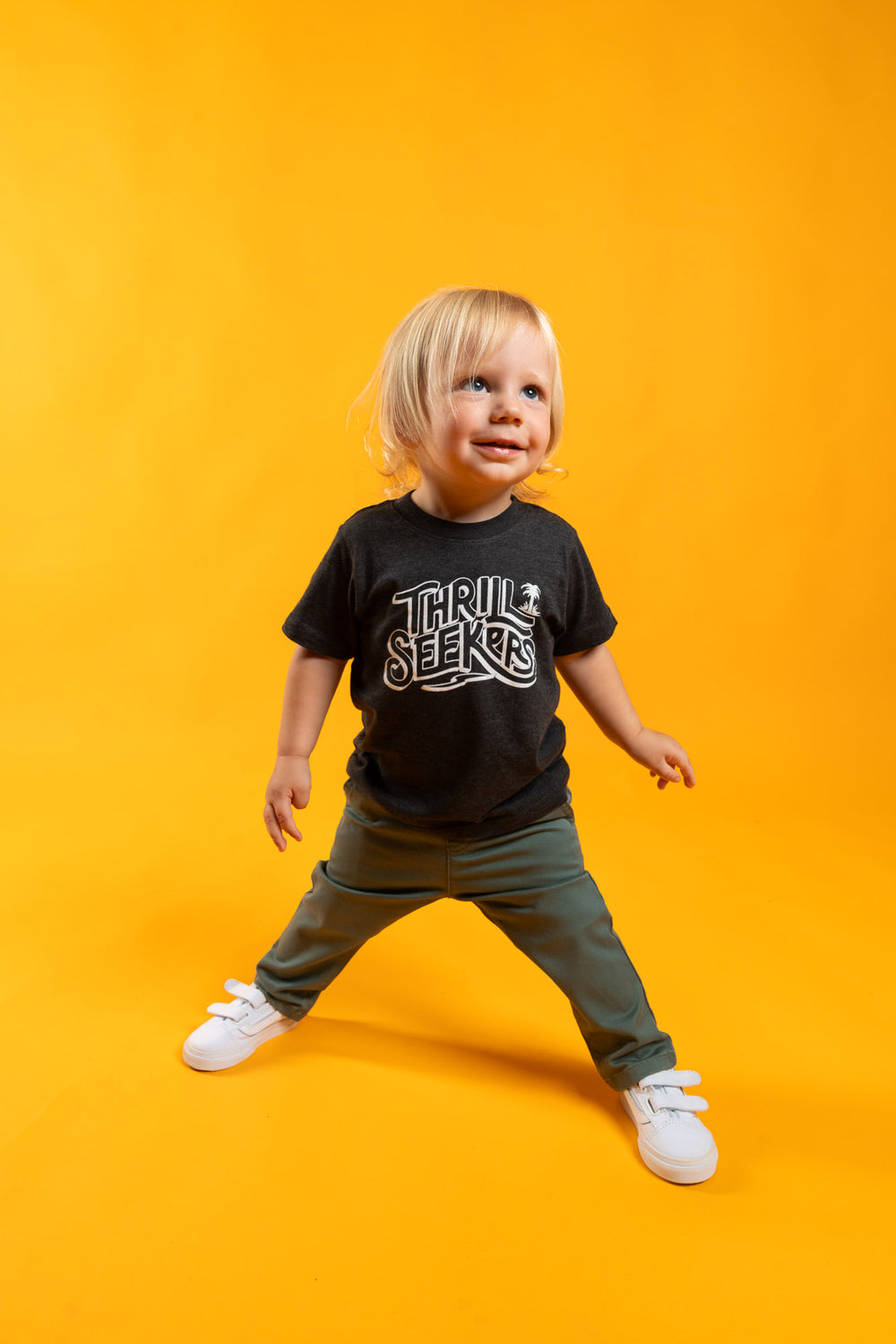 Thrill Seekers Toddler Coaster Tee Grey
