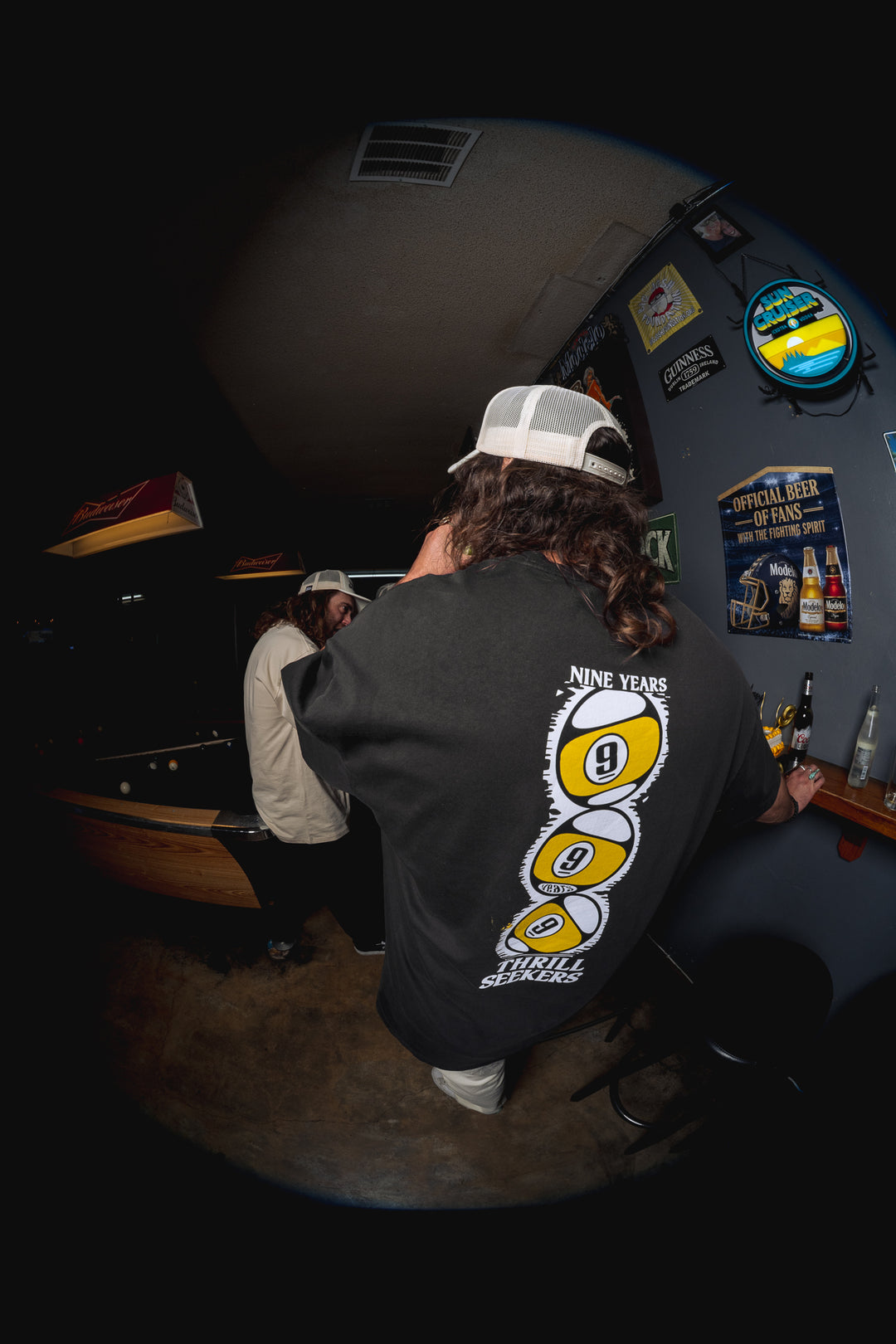 Lucky 9 Heavy Tee - Faded Black