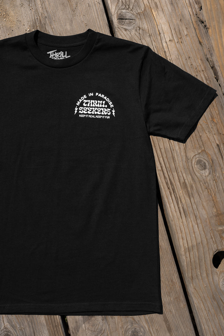 Thrill Seekers-Zig Tee - Black-4