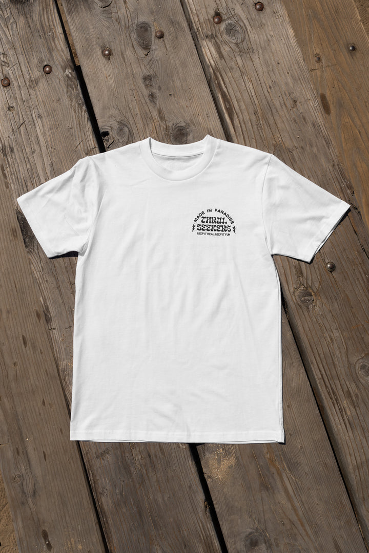 Thrill Seekers-Zig Tee - White-3
