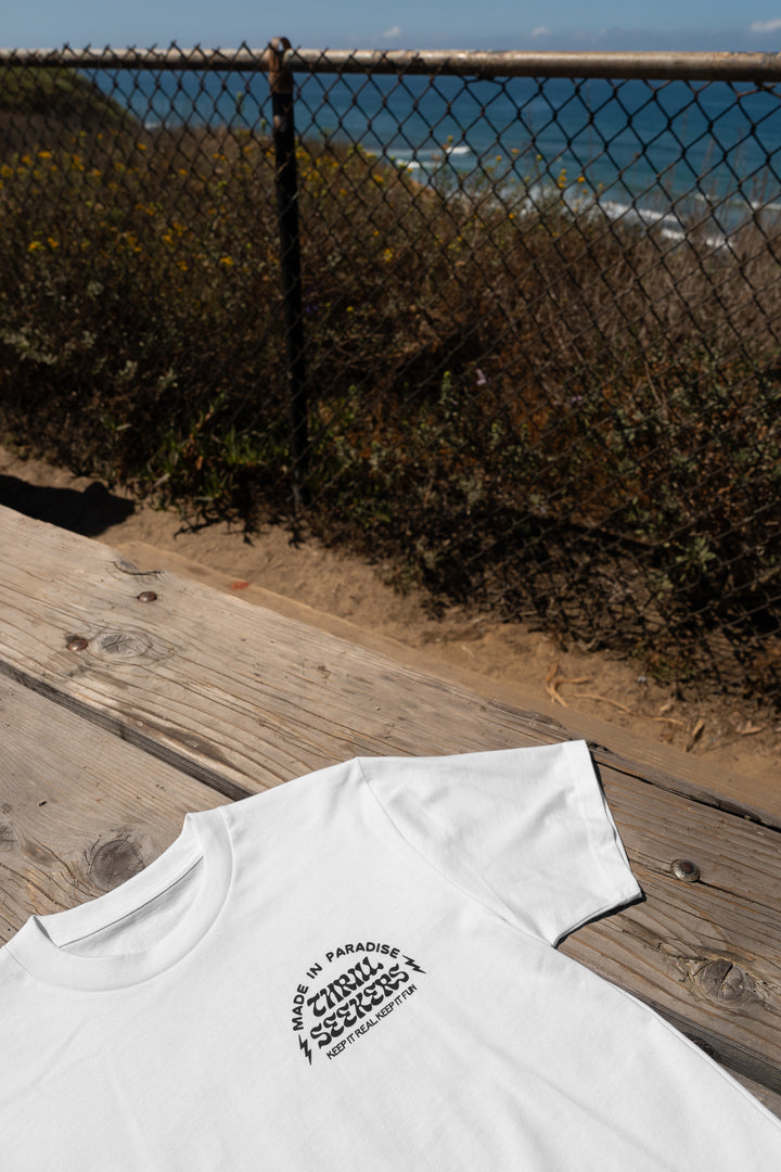 Thrill Seekers-Zig Tee - White-5