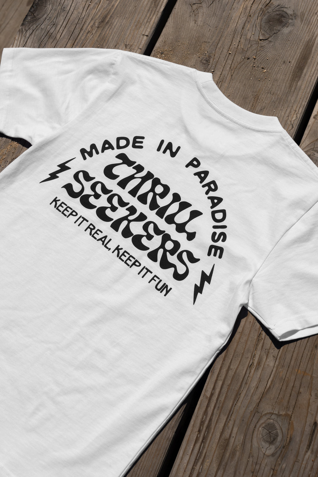 Thrill Seekers-Zig Tee - White-4