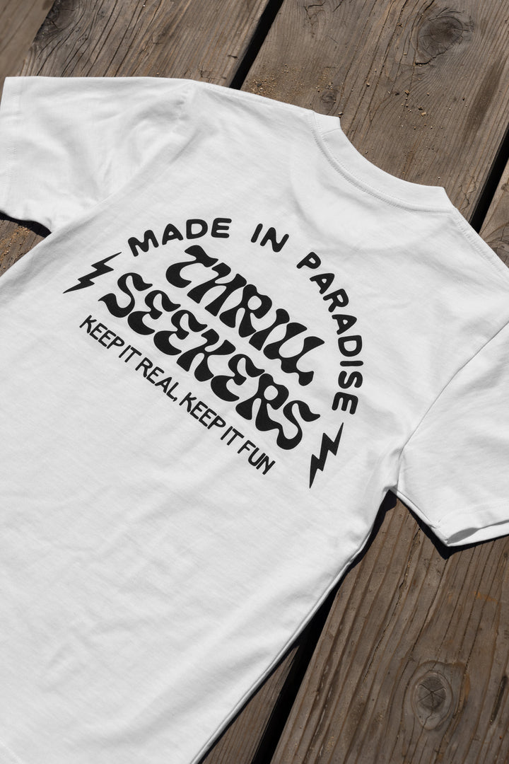 Thrill Seekers-Zig Tee - White-4