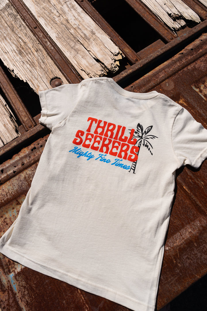 Thrill Seekers-Kids Mighty Fine Tee - Cream-4