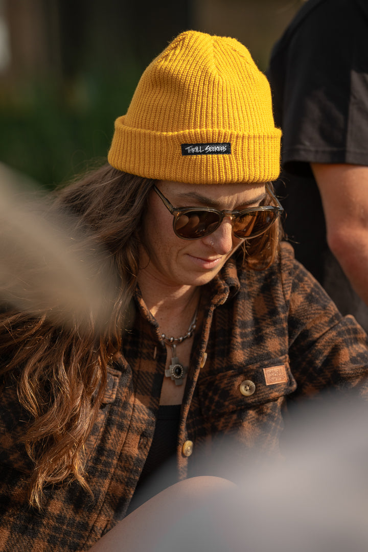 Knit Beanie - Golden Yellow