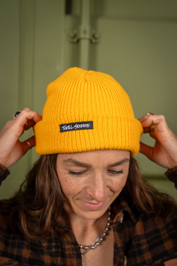 Knit Beanie - Golden Yellow