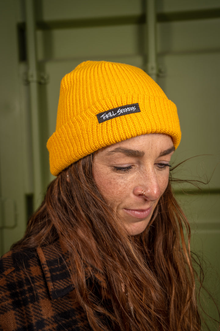 Knit Beanie - Golden Yellow