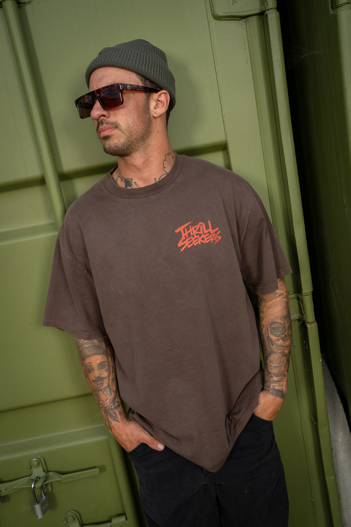 Coastal Tee - Faded Brown