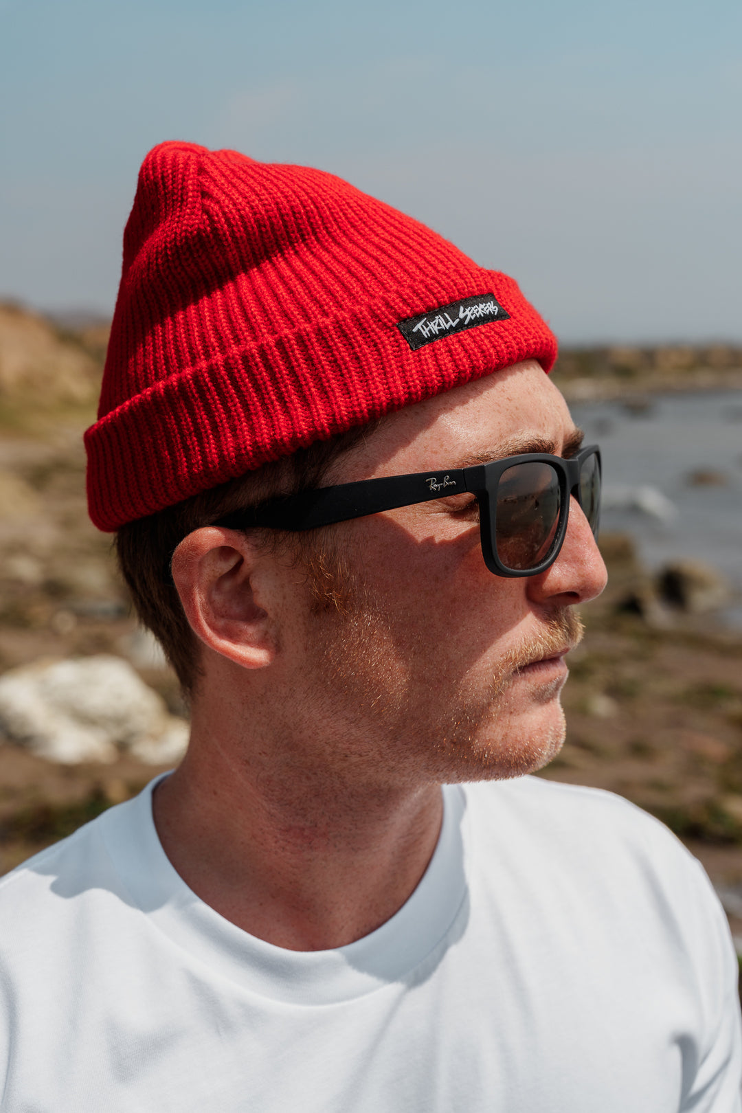Knit Beanie - Red
