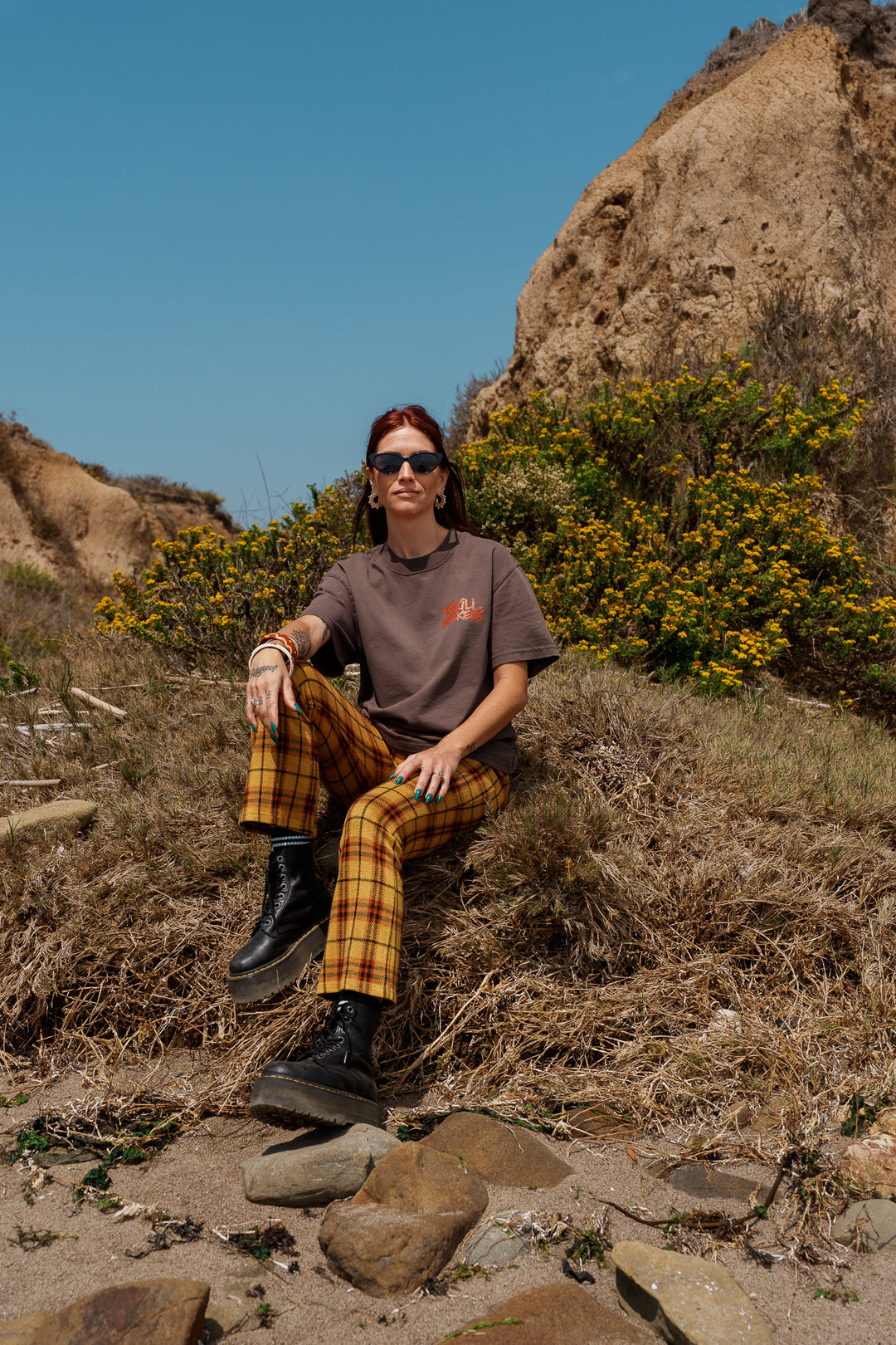 Coastal Tee - Faded Brown