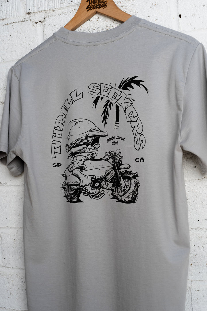 Moto Surf Club Tee - Slate