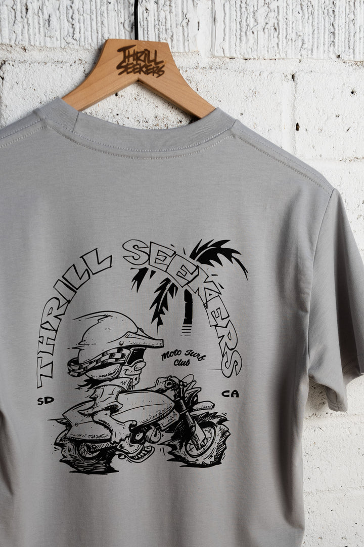 Moto Surf Club Tee - Slate