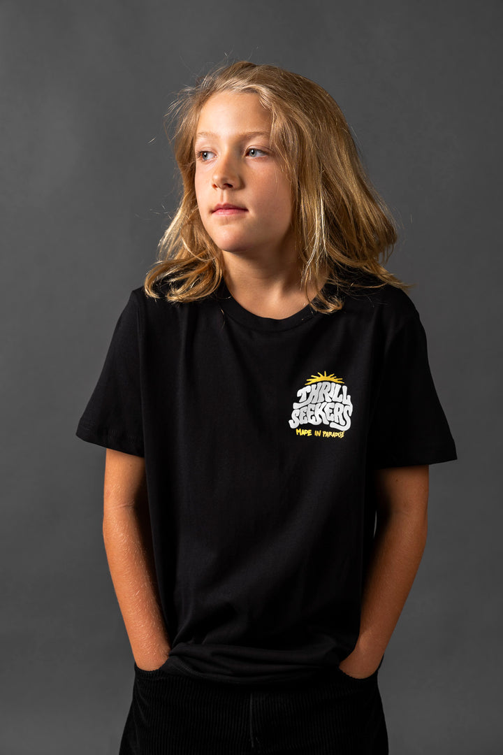 Kids Made In Paradise Tee - Black