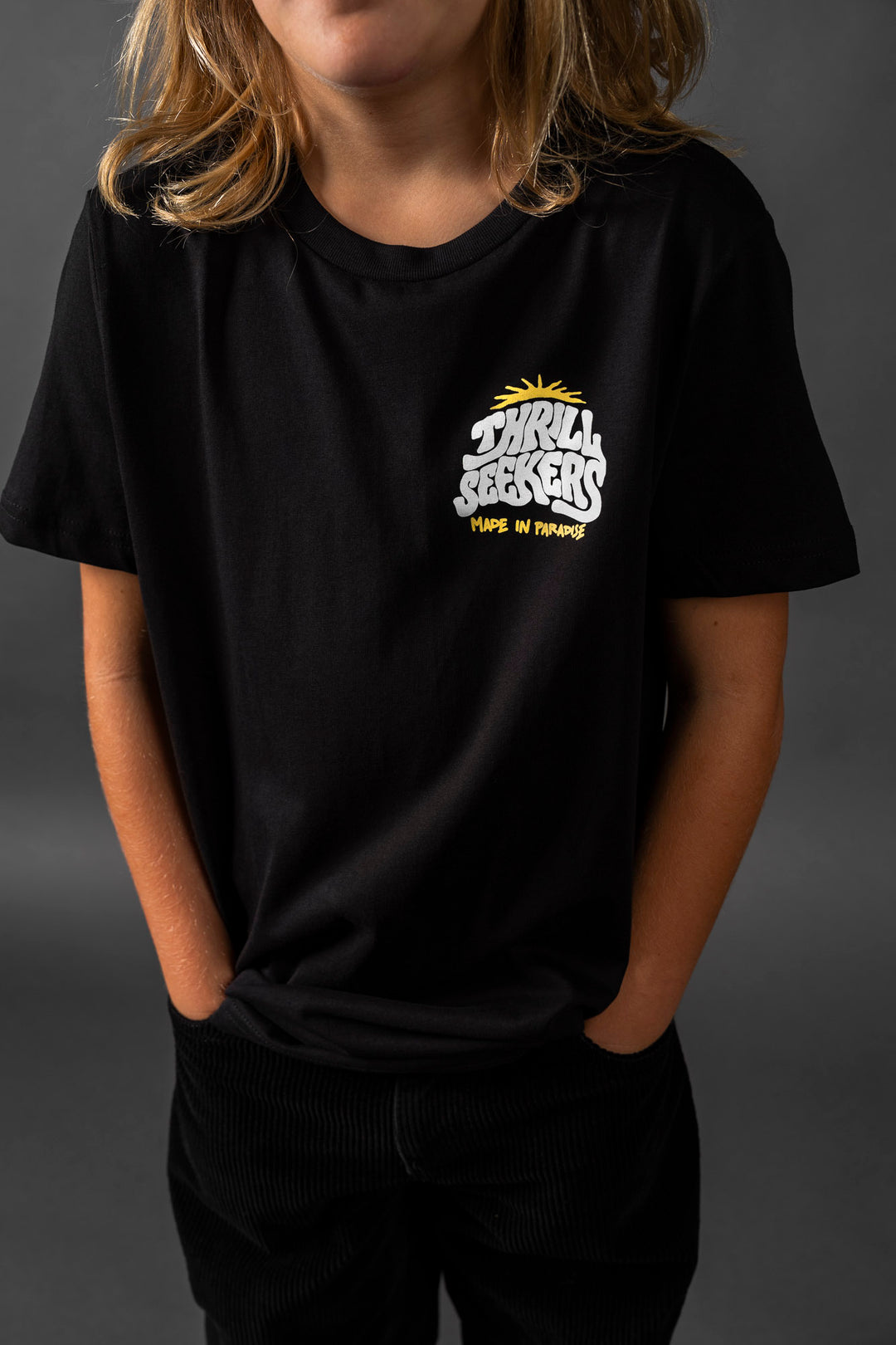 Kids Made In Paradise Tee - Black